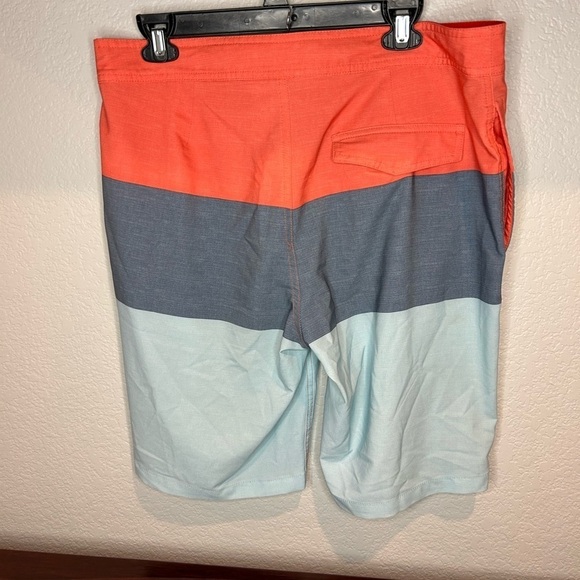Bag256. Goodfellow waist 34 board shorts. Orange and blue. - Picture 4 of 4